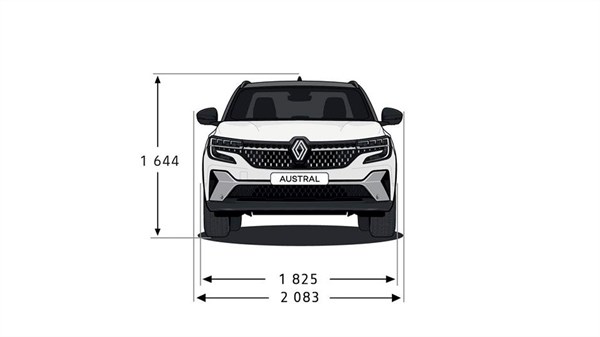 dimensiones - moduularidad - Renault Austral