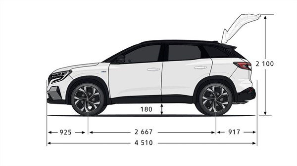 dimensiones - moduularidad - Renault Austral